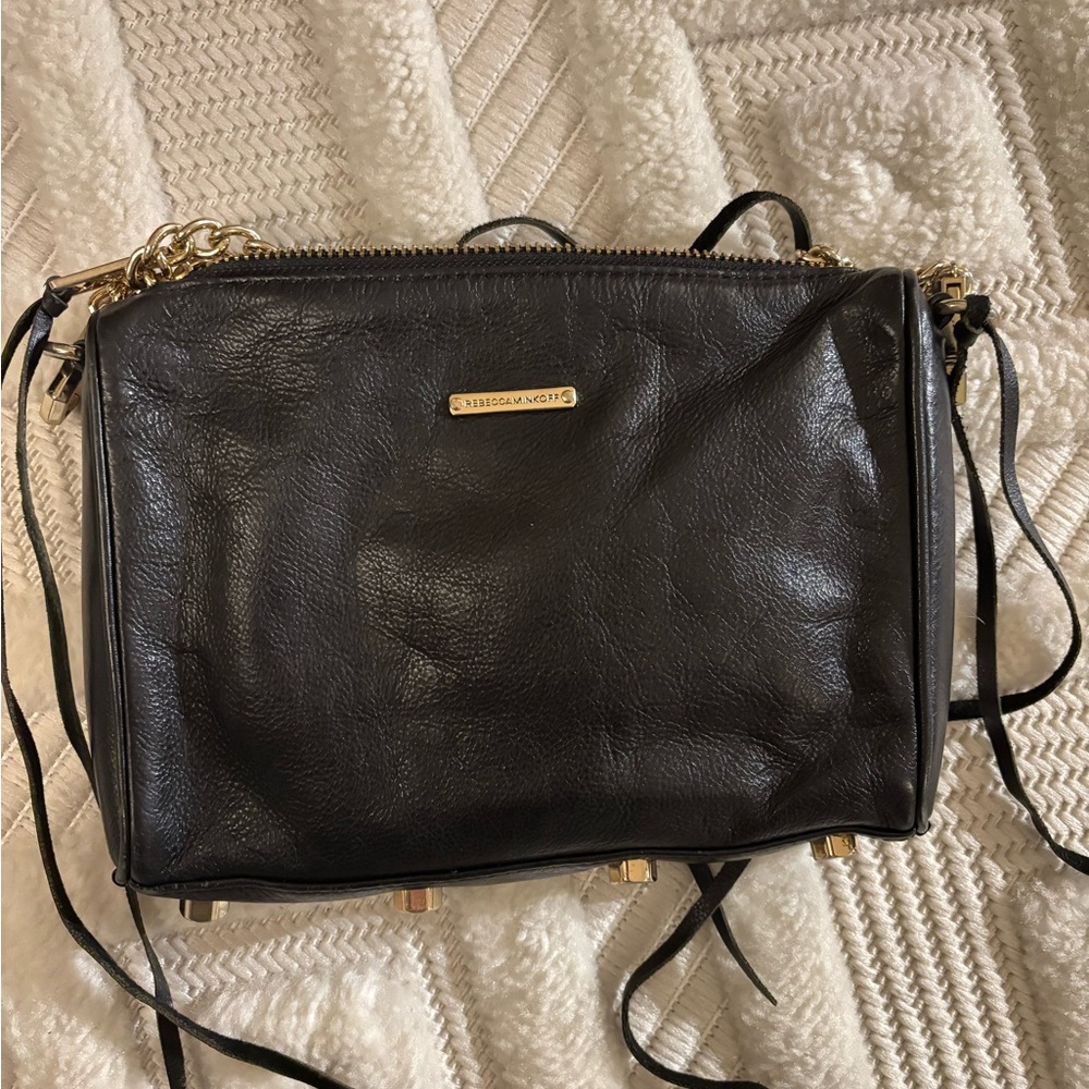 Rebecca Minkoff M.A.C. crossbody bag, Black/Gold